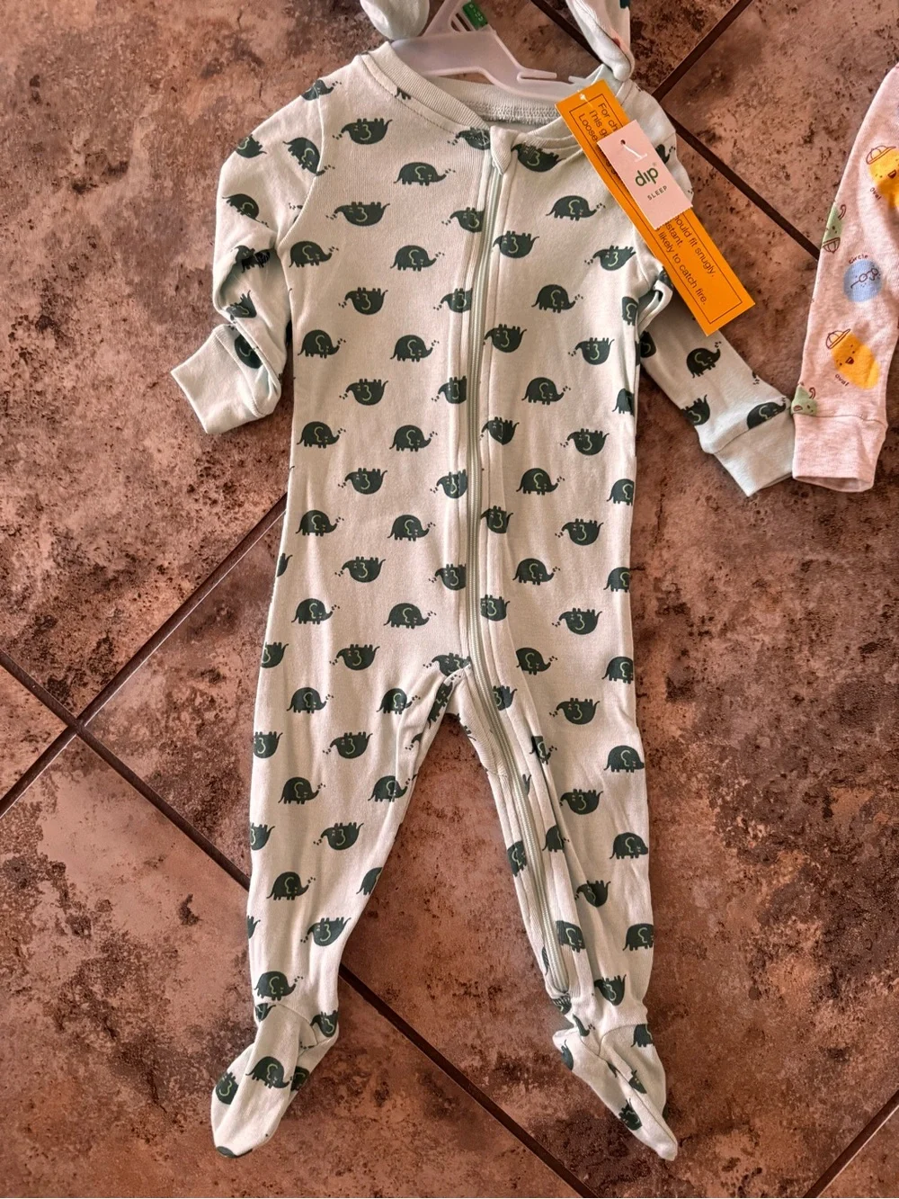 NWT Bundle of (4) Footie Full Zip Pajamas pjs size 6-12 months
